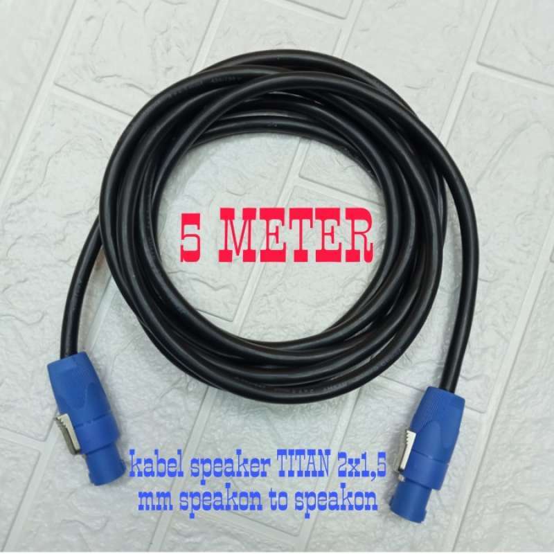 PLUGGER Lautsprecherkabel – 15 Meter Mit 6,35mm Klinkenstecker Und Speakon-Stecker, 2x1,5mm², Schwarz