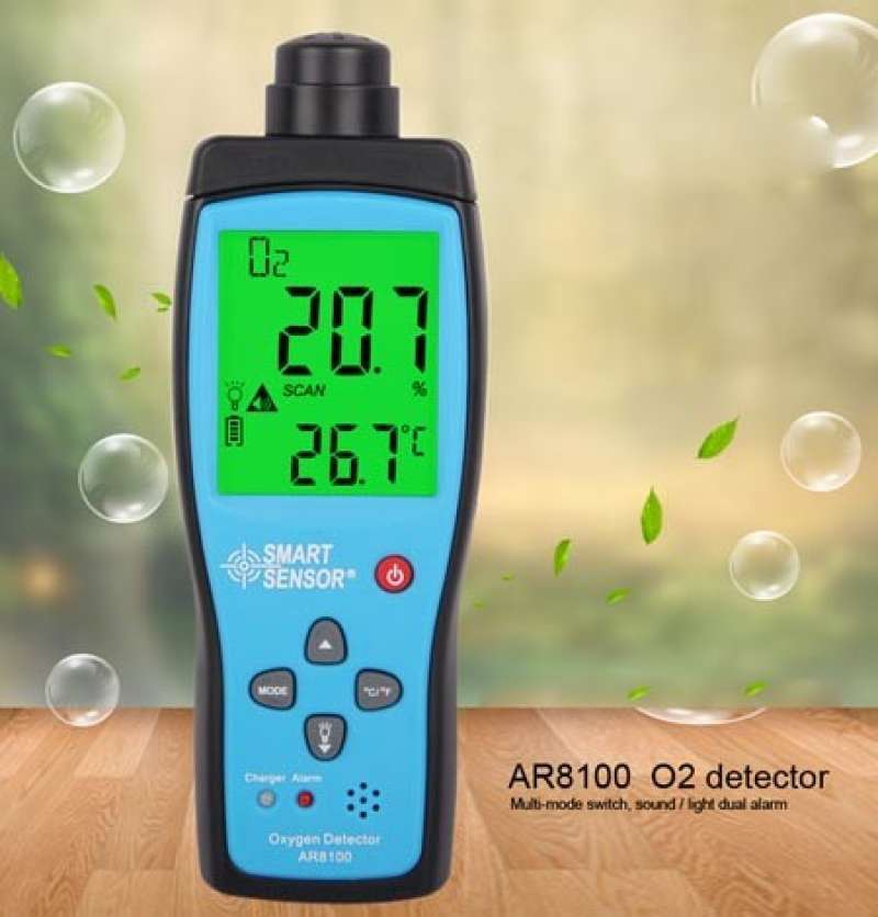 O2 Test Device Jual Oxygen Detector Smartsensor Ar8100 Handheld O2 Oksigen Meter ...