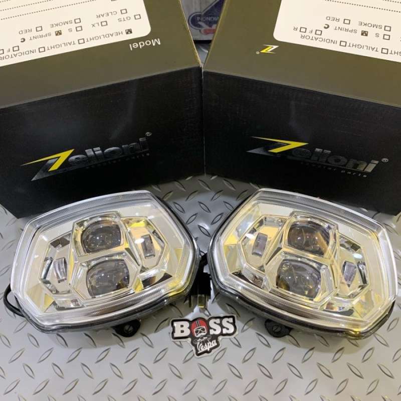 Promo Headlamp Led Daymaker Zelioni Clear Vespa Sprint Terbaik Diskon 3 ...