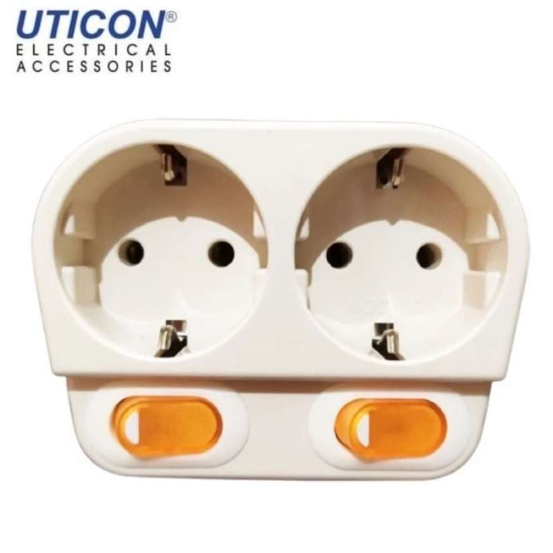 Jual Stop Kontak Colokan 2 3 Lubang Uticon Steker Saklar On Off ...