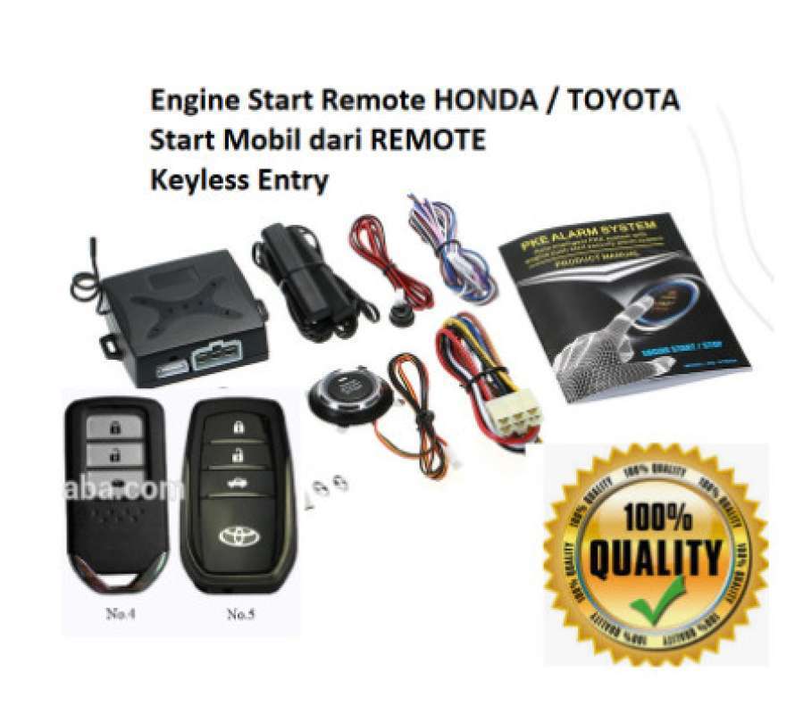 Jual Engine Start Stop Button Passive Keyless Entry Pke Push Alarm ...
