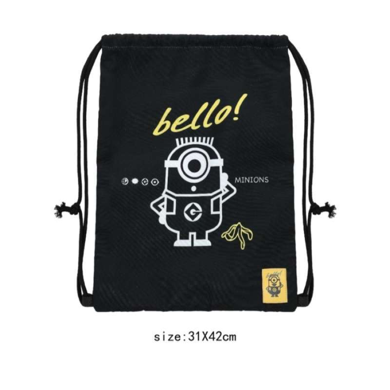 PROMO MINISO TAS SERUT DRAWSTRING BAG MINION