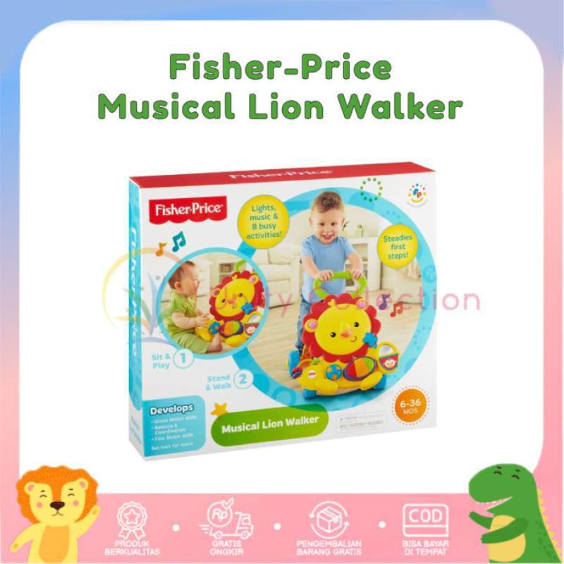 Harga fisher price musical lion walker on sale