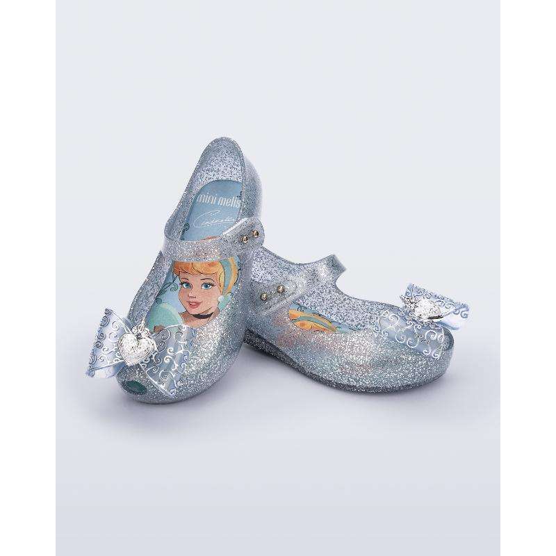 Mini Melissa FW24 Ultragirl Disney Princess Bb Glitter Blue Sepatu Anak  Perempuan (35937BC2090)