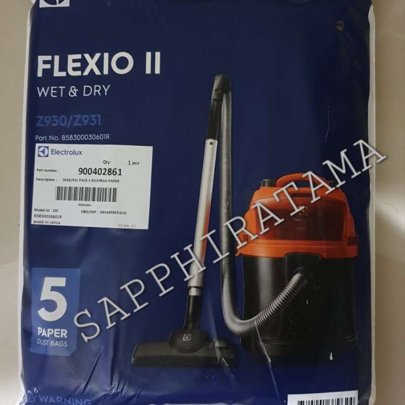 DUST BAG KANTUNG DEBU VACUUM CLEANER ELECTROLUX Z931 ISI 5 PCS DP.70
