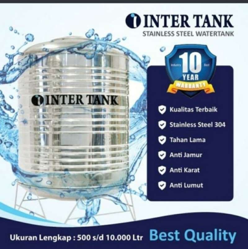E2000 Tank Promo Tangki Air Inter Tank Eco E2000 Stainless Steel 304 Volume 1900 ...