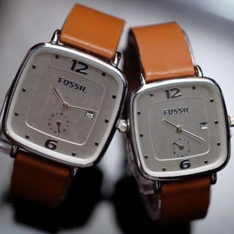 Jam tangan couple fossil outlet
