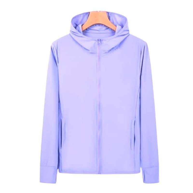 jaket uv jaket mesh hodie jaket olahraga kekinian jaket uniqlo LILAC All Size