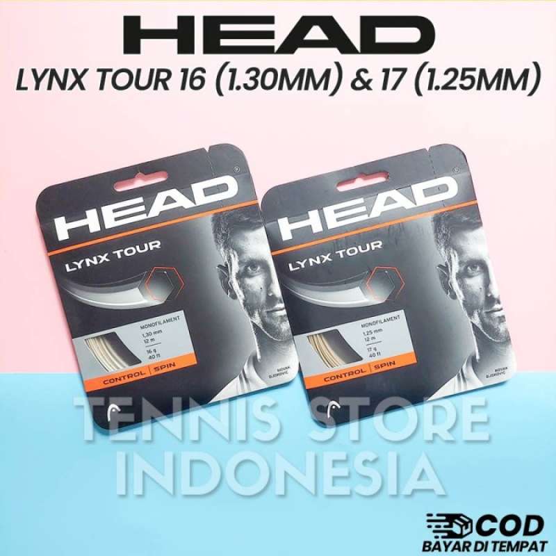 Corde De Tennis Head Lynx Tour – 16g / 1.30 Mm – Champagne (gris) – Neuf