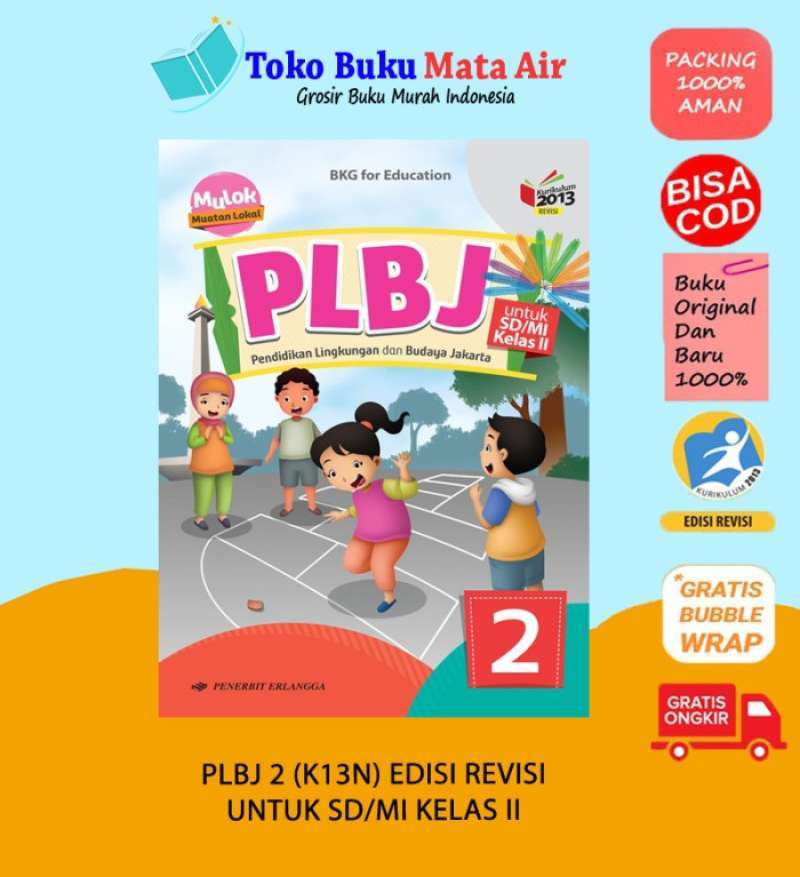 Promo Best Seller Plbj Kelas 2 Sd K13n Revisi Erlangga Bkg Diskon 23% ...