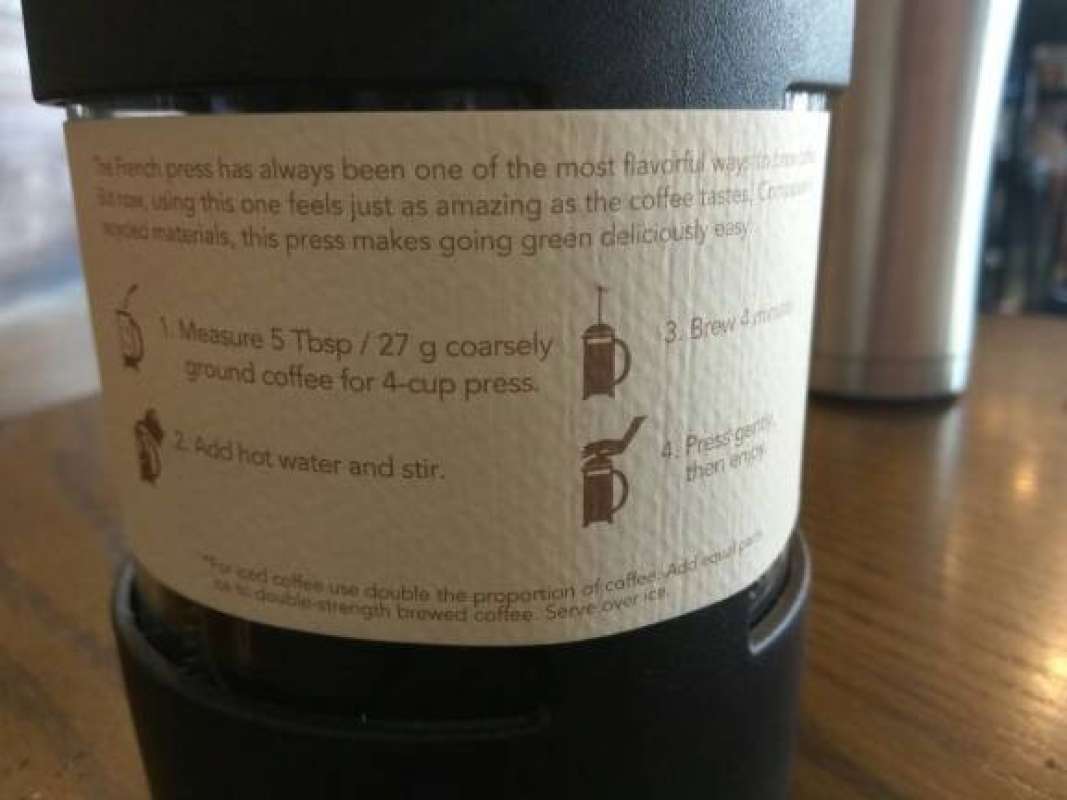 Promo Starbucks 4cup French Press Recycled Plastic By Bodum Diskon 23