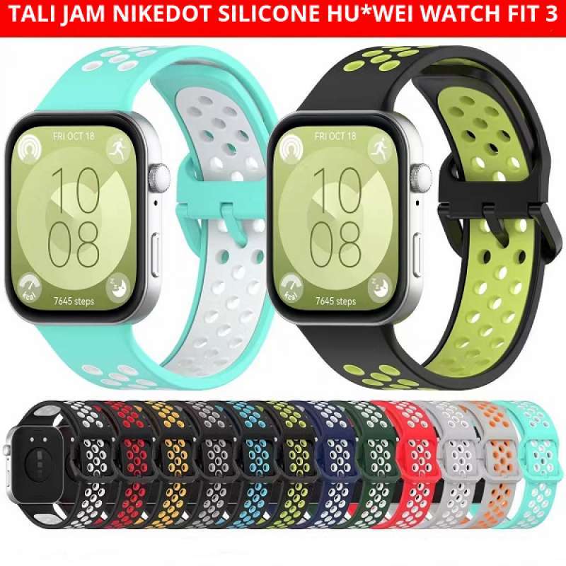 Jual Tali Jam Nikedot Silicone Strap Band Huawei Watch Fit 3 Fit3 ...
