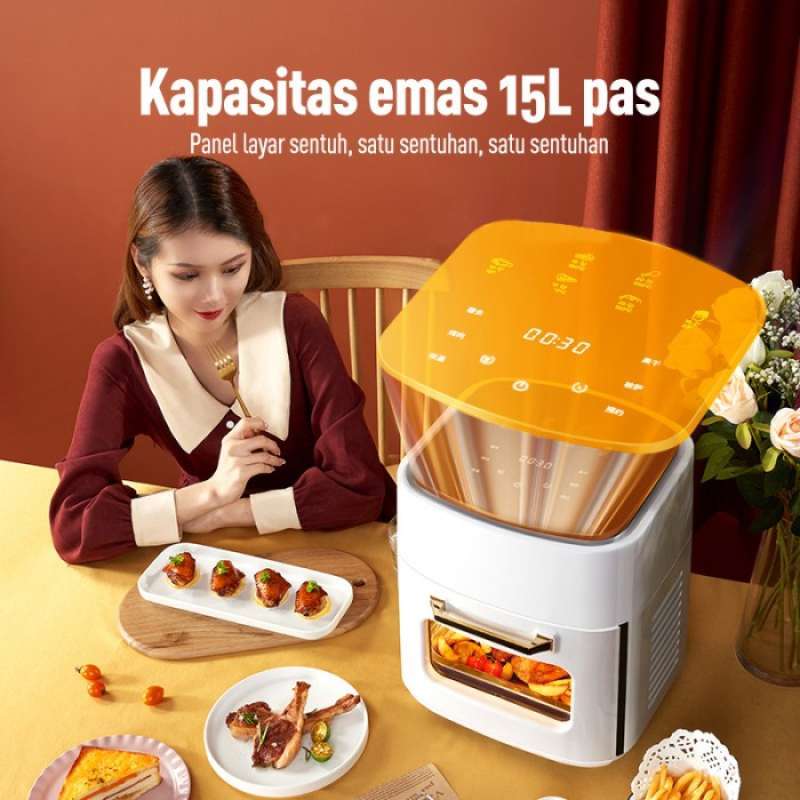 Jual Air Fryer 15l 1400 Low Watt Hemat Listrik Anti Lengket Mesin Di