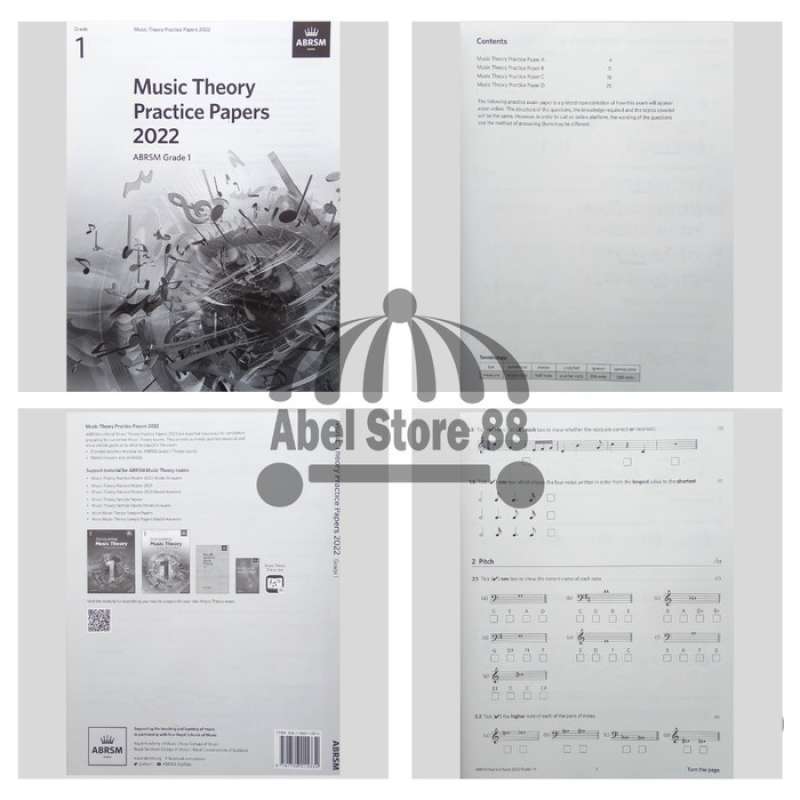 Jual Music Theory Practice Paper 2022 Grade 1/2/3/4/5 Abrsm Ujian Teori ...