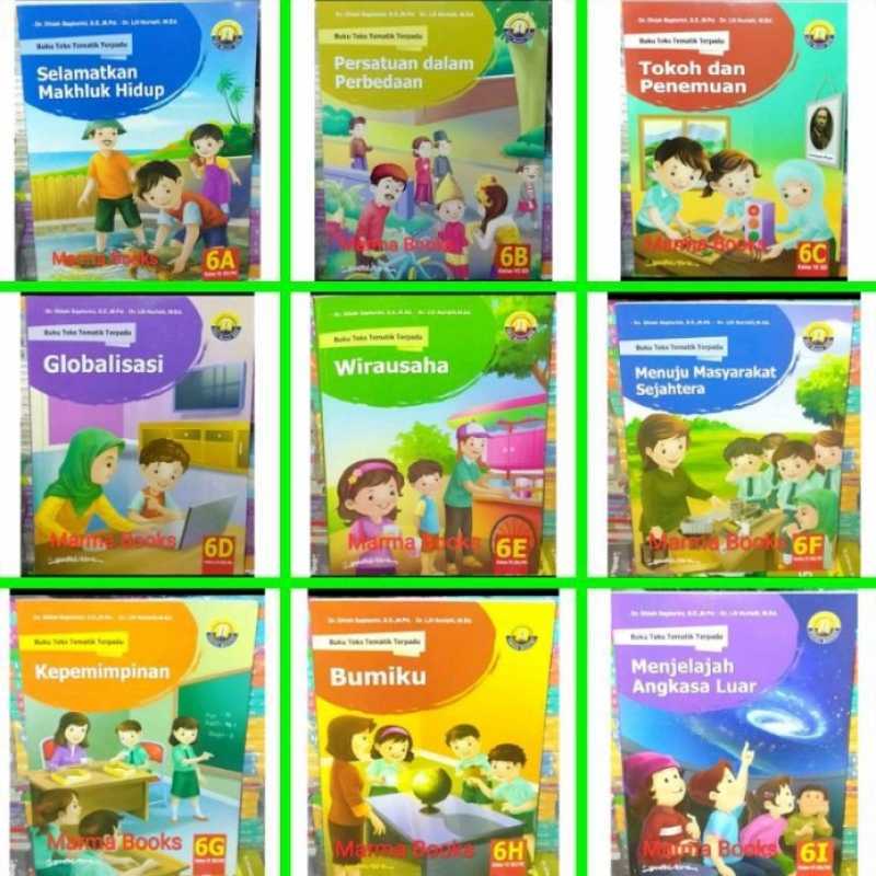 Promo Ori Buku Tematik Terpadu Kelas 6 6a 6b 6c 6d 6e 6f 6g 6h 6i Sd ...