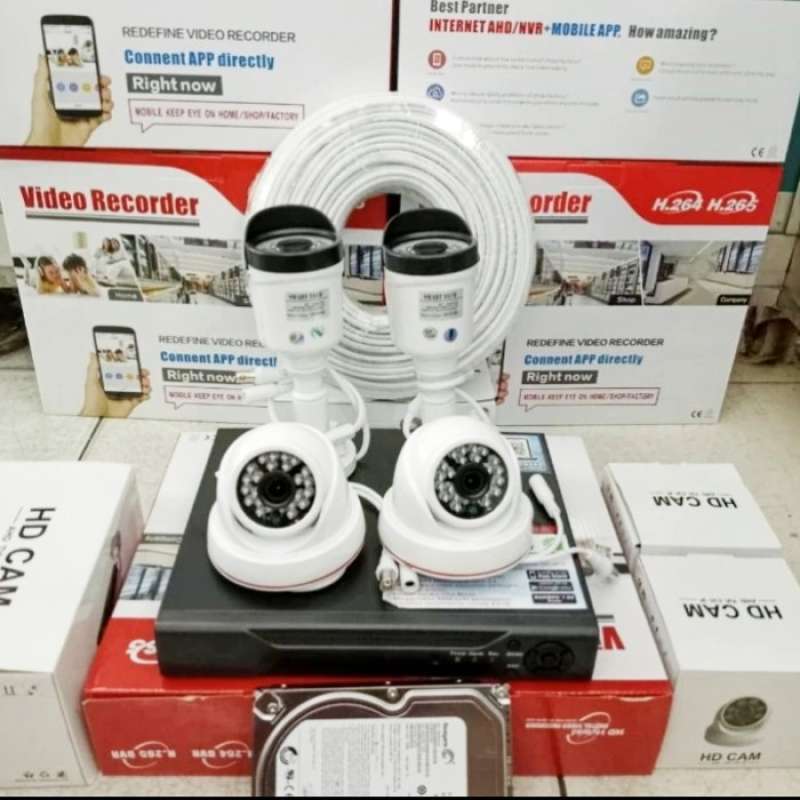 Scheda DVR Ibrido 4 Canali Qarmijaer – 265X 1080P, Supporto AHD TVI CVI, Rilevamento Movimento E Avviso Email, Multilingue
