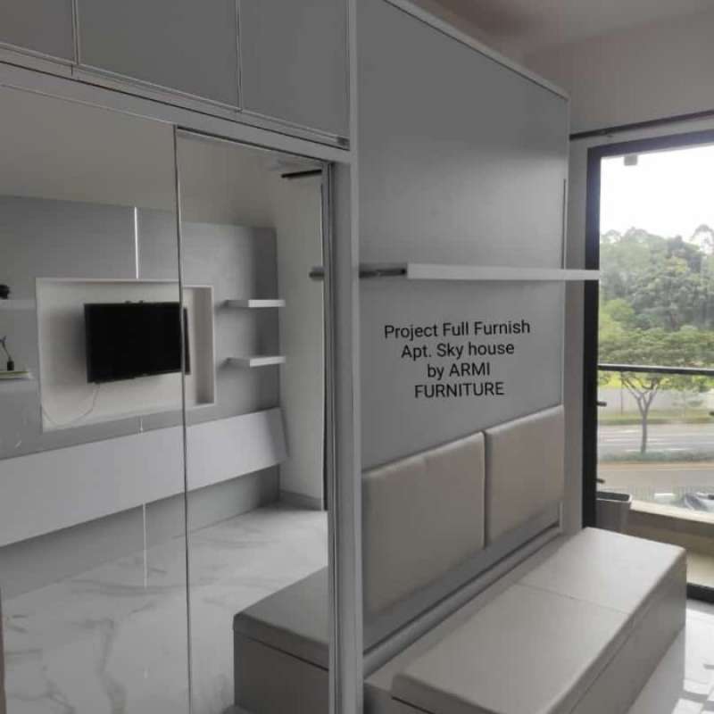 Jual Wall Bed | Ranjang Lipat | Backdrop Tv | Seisi Apartemen | Kichen ...
