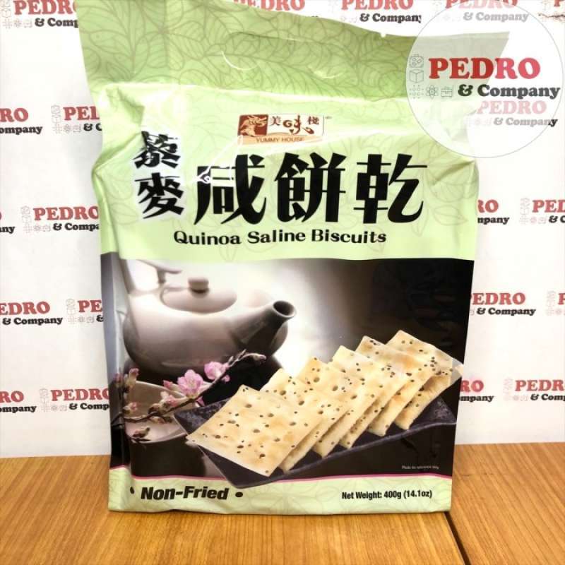 Jual Yummy House Quinoa Saline Biscuits 400 Gr Biskuit Non Fried Di