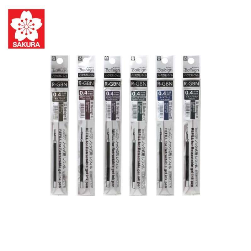 Jual Sakura Ballsign Id Refill Gel Ink 0.4mm 0.5mm Vintage Colors R-gbn ...