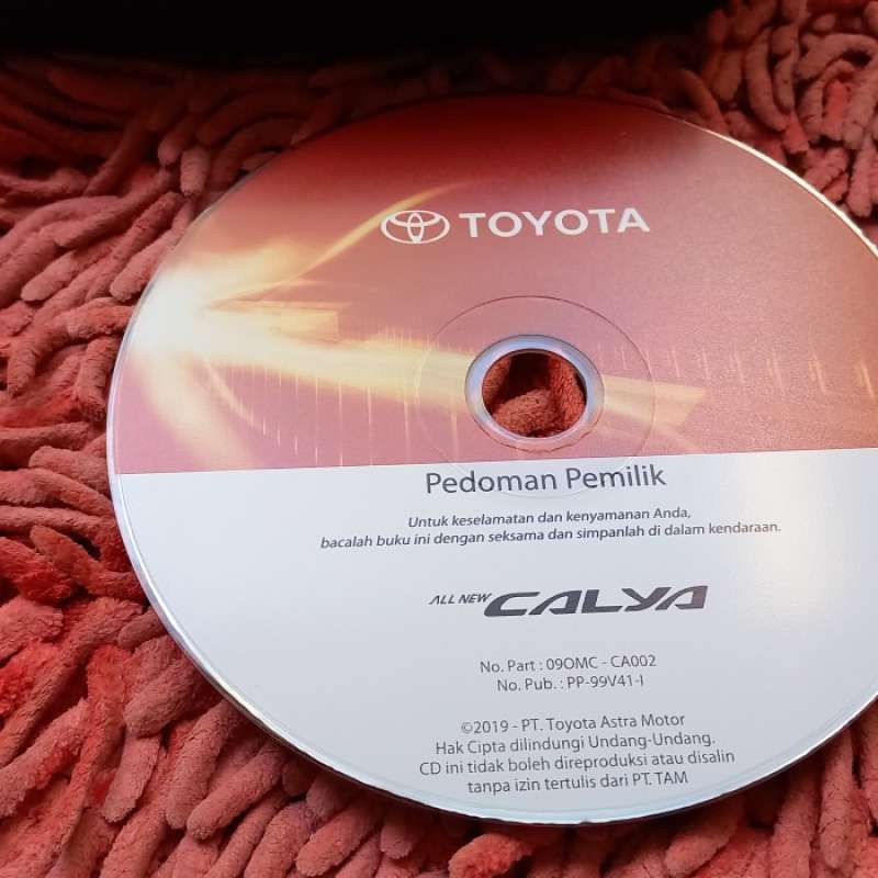 Jual Buku Manual Toyota Calya Buku Service Tas Dealer Cd Panduan Oem
