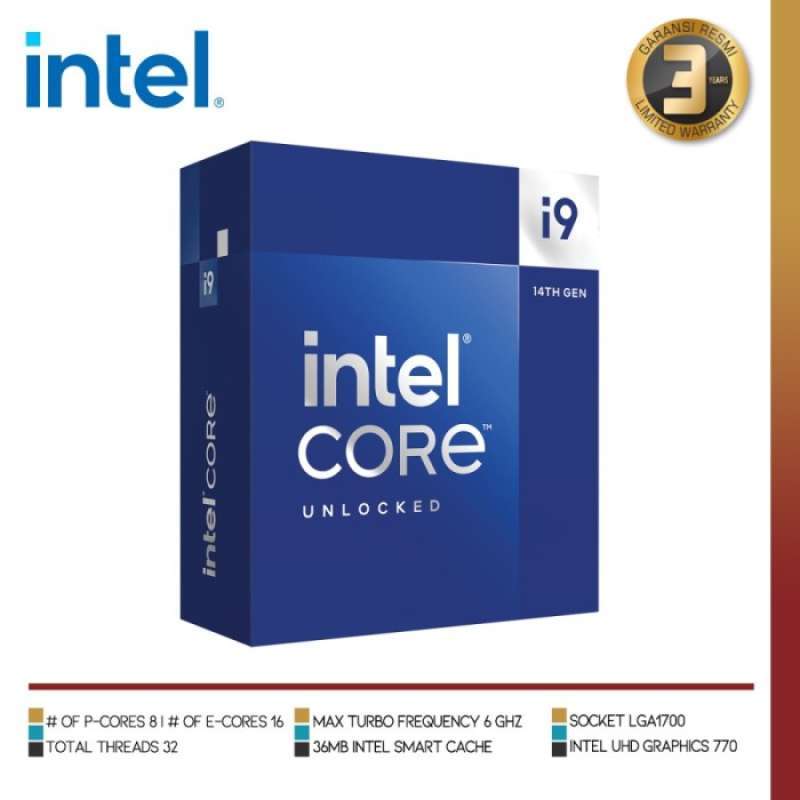 Promo Intel Core I9 14900k 6.00ghz 20 Core 28 Threads Meteor Lake ...
