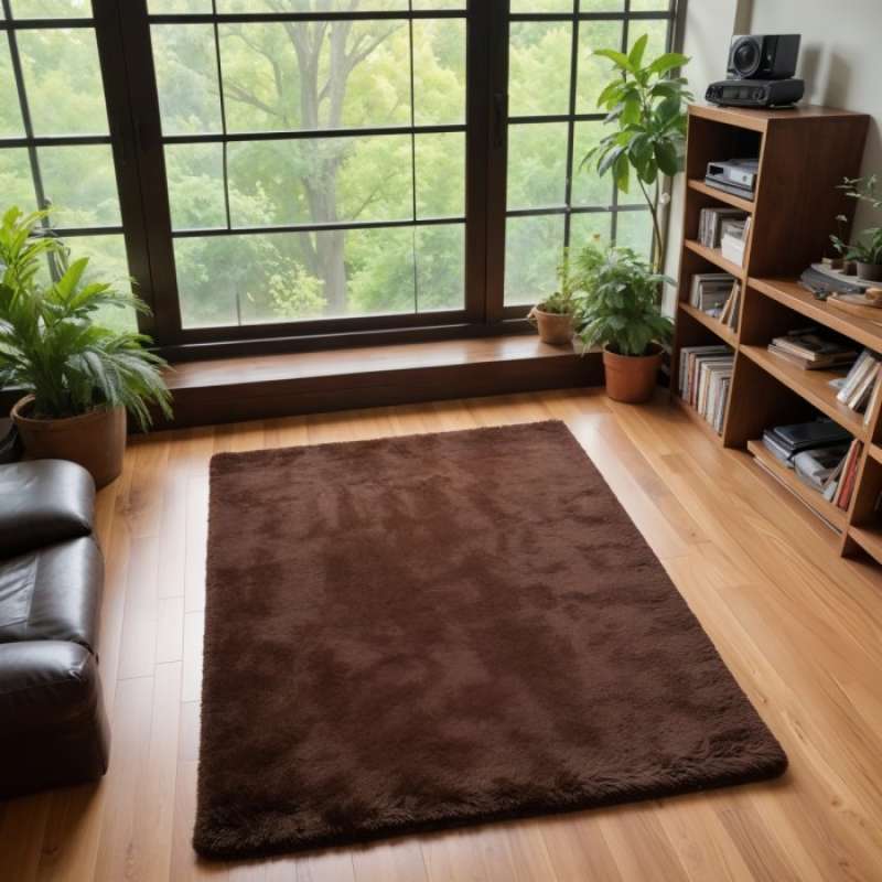 Promo Karpet Bulu Rasfur Rafsur Uk 150 X100 X 2,5 Cm Lp - Ungu Muda ...
