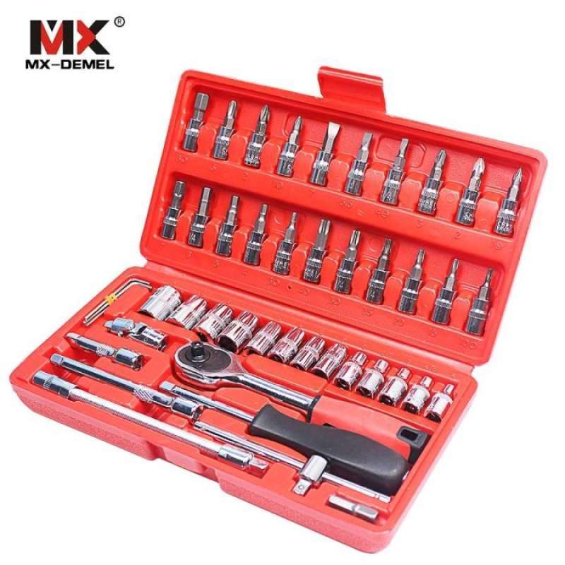 Promo Mx Demel Tool Kit Set / Tool Box Set 46 In 1 Diskon 23% Di Seller ...