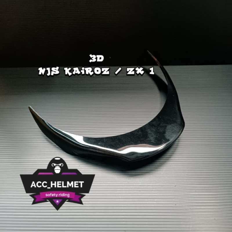 Promo Spoiler 3d Helm Njs Kairoz / Zx1 - Clear Best Quality