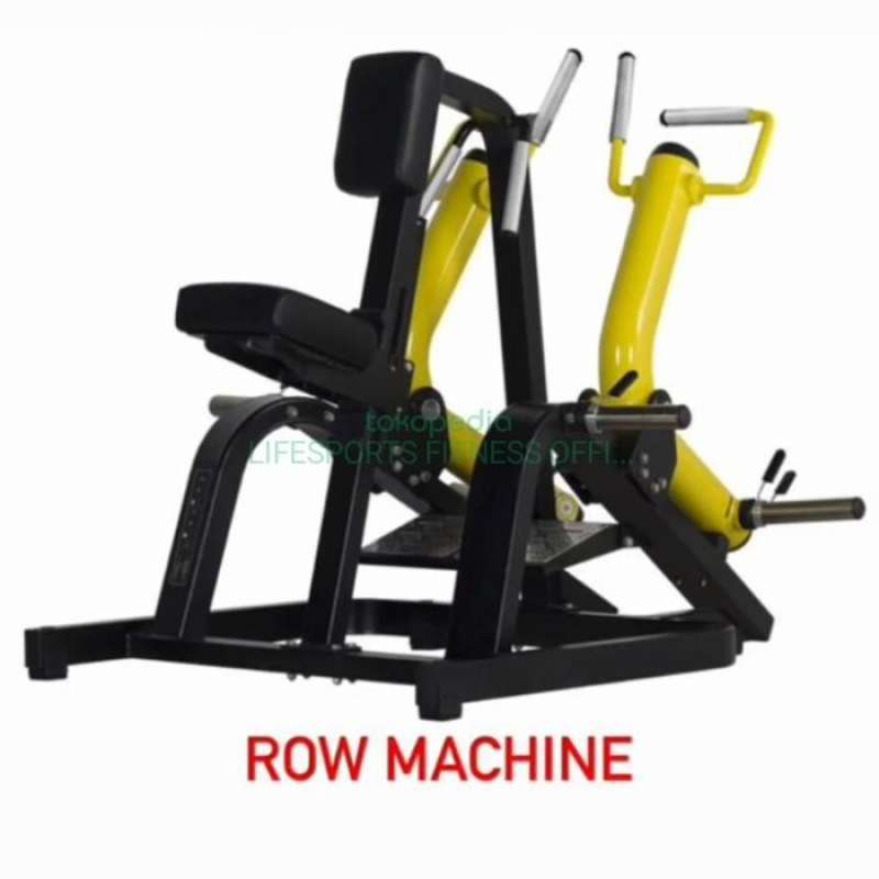 plate loaded row machine fitnes gym MBH LA-06 alat latihan punggung