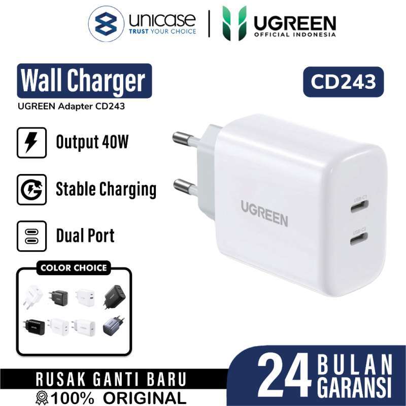 UGREEN Wall Charger 40W 2C - White CD243 10343