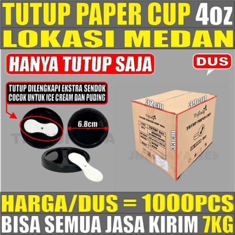 Jual Tutup Paper Cup 4oz 8oz 12oz 16oz 22oz Per Dus Hanya Tutup Gelas ...