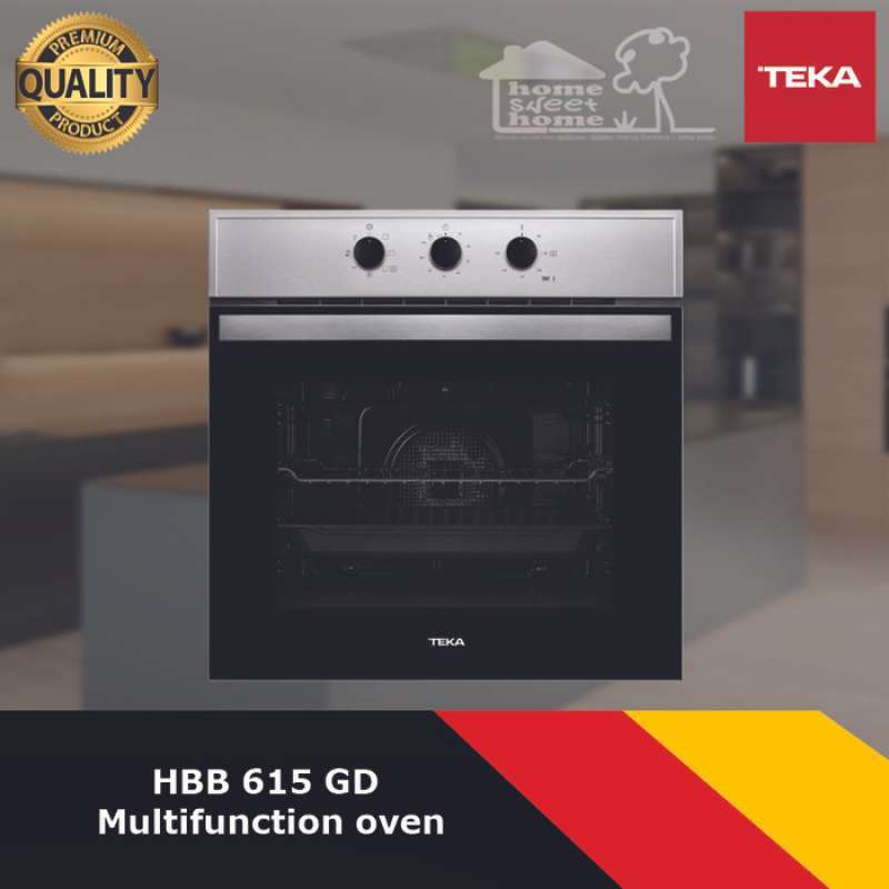 Four Multifonction Teka NEO HBB 6050 – 6 Fonctions, Système HydroClean, 71 Litres, Acier Inox