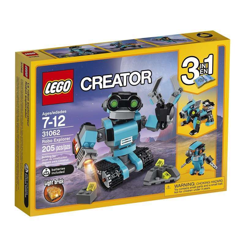 LEGO Creator in 31062 Robo Explorer Set Building Kid Toy Model Robot  Pet Dog Bird Animal Brick Toys Burung Anjing Mainan Balok Anak