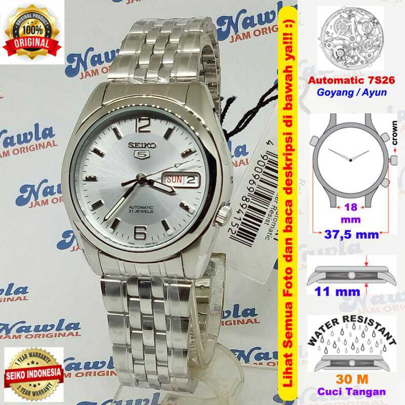 Jual Seiko 5 Snk385k1 Automatic Silver Dial Jam Tangan Pria Snk385 Di Seller Nawla Jam Original Jambangan Kota Surabaya Blibli