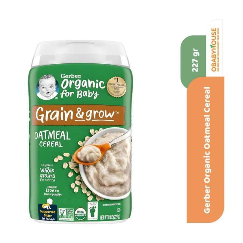 Gerber Organic Oatmeal Cereal 227 gr