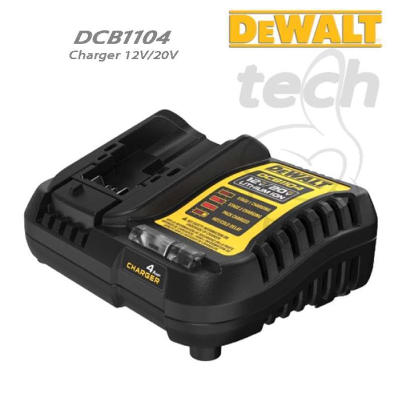 Promo Pengisi Daya Baterai Charger 12v 20v Dewalt Dcb1104 Dcb
