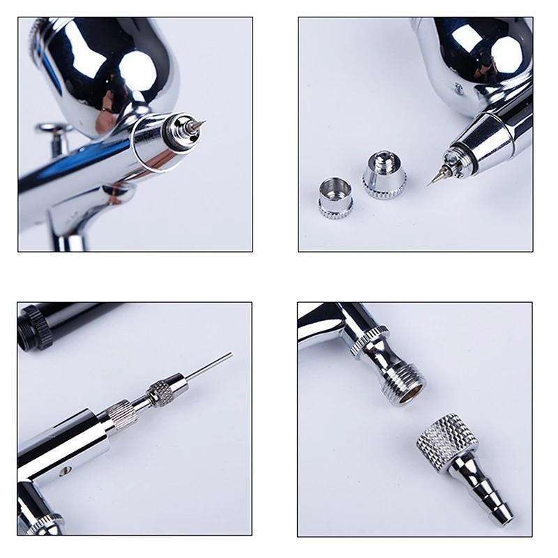Dual Action Pen Brush Set Spray Gun PenBrush Airbrush Alat Cat Gundam