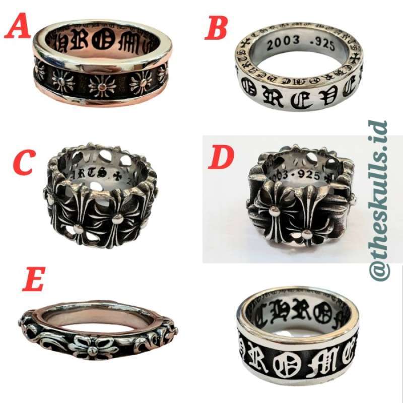 Jual Chrome Heart Ring 100 Asli Model Harga Terbaru Update Hari Ini 2024