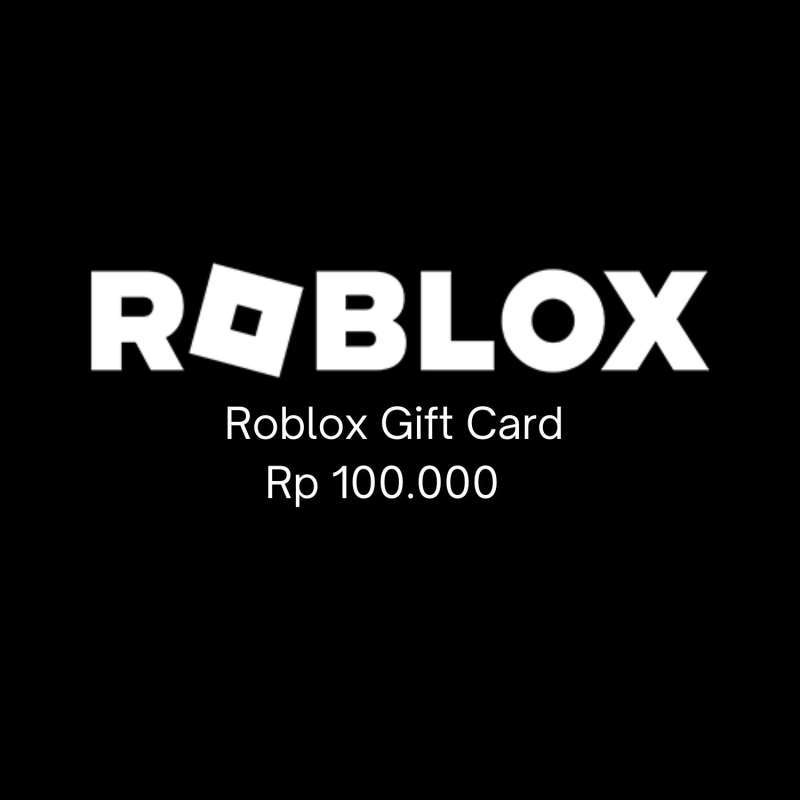 Promo E Voucher Roblox Gift Card Rp 100.000 Diskon 15% Di Seller ...