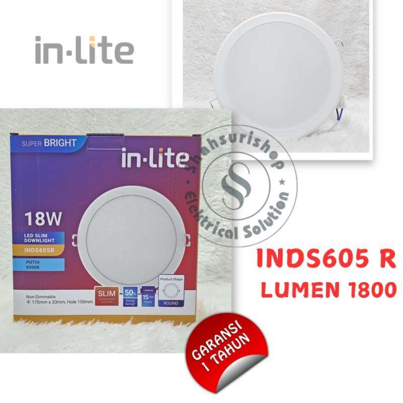 Jual In-lite Inds 605 R In Lite Inds605r Inlite Led Slim Downlight ...