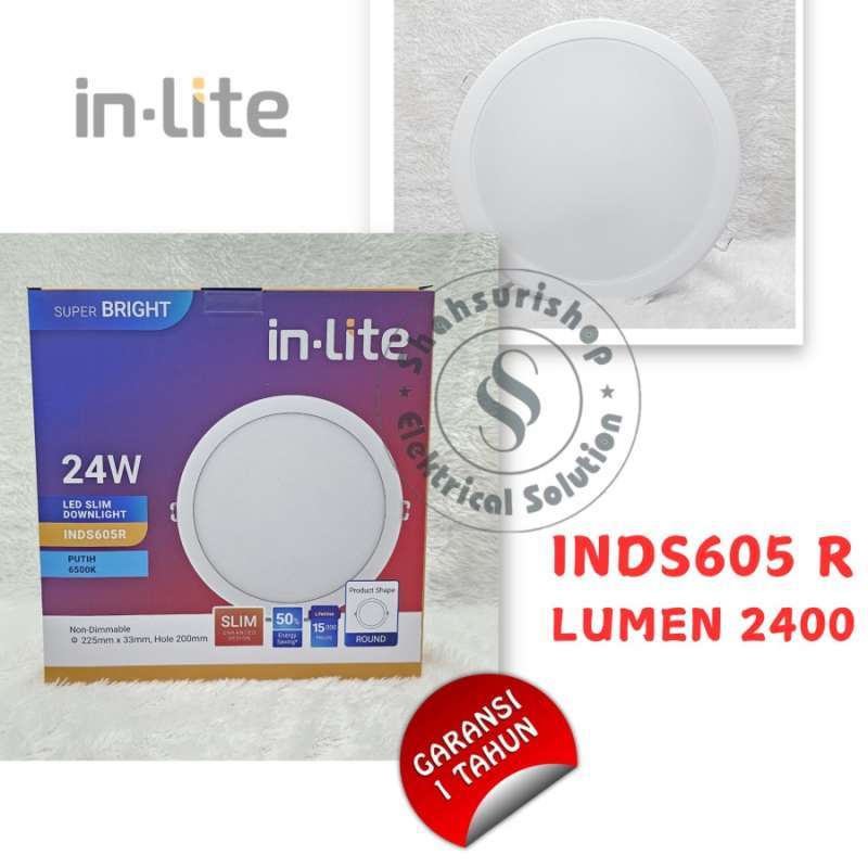 Jual In-lite Inds 605 R In Lite Inds605r Inlite Led Slim Downlight ...