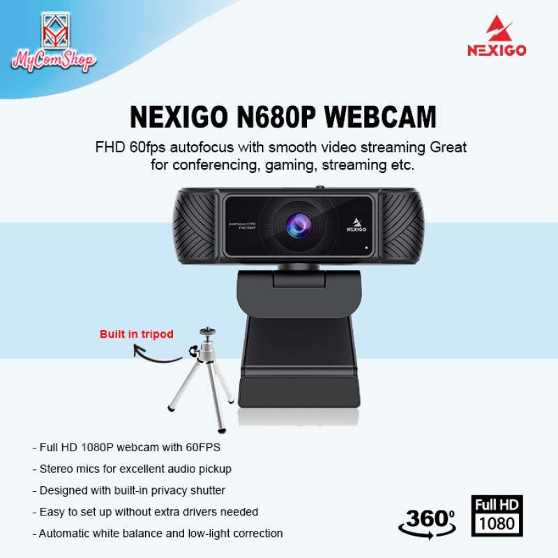 Fhd Webcam Nexigo 1080p Full Hd Webcam NEXIGO N680P WEBCAM 60FPS