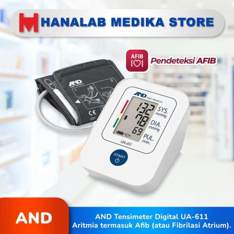 Jual And Tensimeter Digital Ua-611 Aritmia Termasuk Afib (atau ...