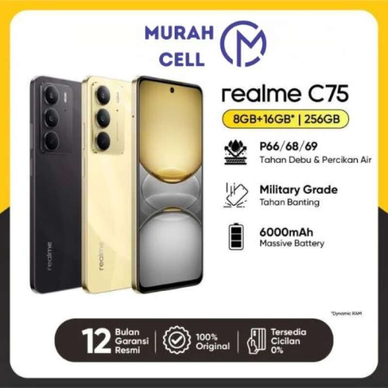 Promo Realme C75 Series (c75 8+8/128 -- C75 8+8/256) Garansi Resmi  