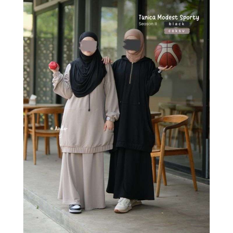 Jual Set Tunica By Azda Indonesia |abaya Modest Sporty Set Kulot