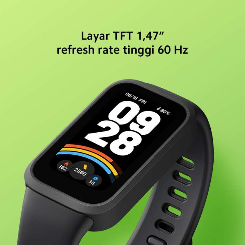 Xiaomi Smart Band Active Bodi 9,99 mm Tahan Air Hingga 50 Meter 50+  Mode Olahraga