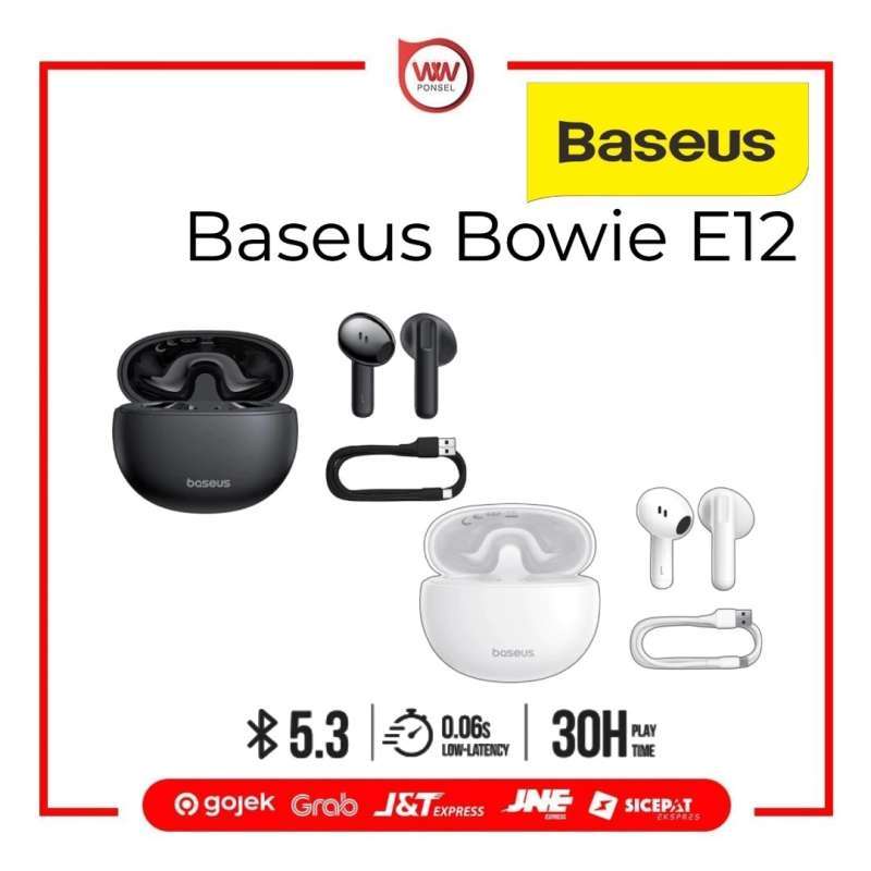 Price Cordless Bluetooth Earbuds Baseus Bowie E12 True Wireless