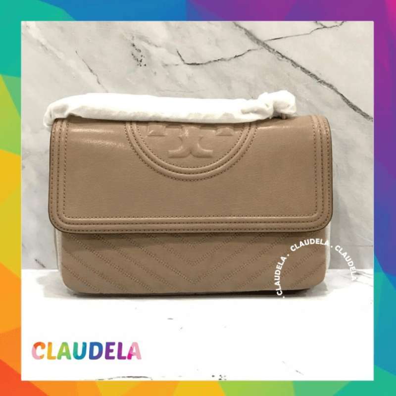 Jual Tory Burch Fleming Chevron Convertible Shoulder Bag In