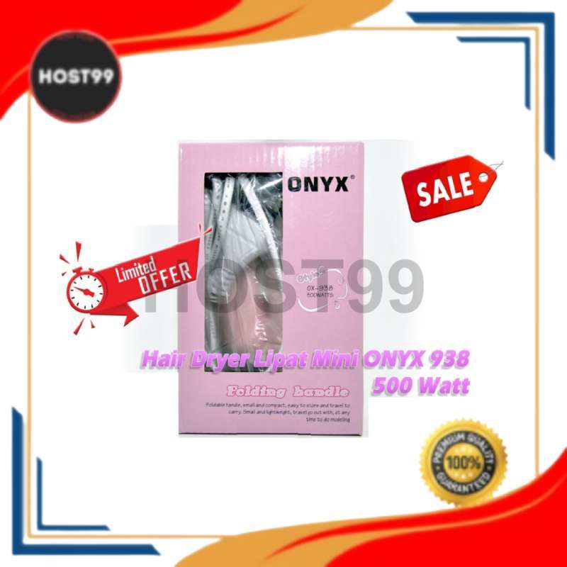 DH ALAT PERAWATAN RAMBUT HAIR DRYER LIPAT MINI ONYX 938 KARAKTER 500 WATT  PENGERING RAMBUT 0269