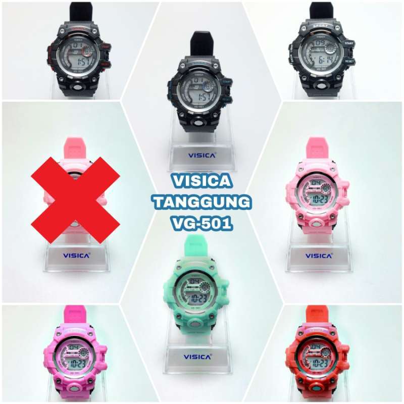 Jual Jam Tangan Wanita Digital Kasual Fashion Anti Air Type Vg-501